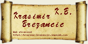 Krasimir Brežančić vizit kartica